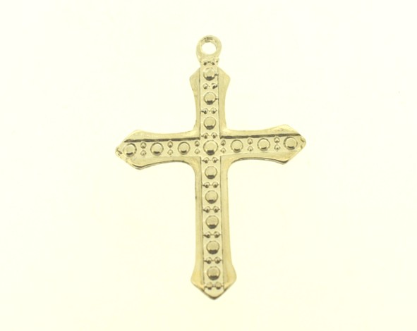 Pingente cruz crucifixo níquel - 4.6 cm (un) MT-653